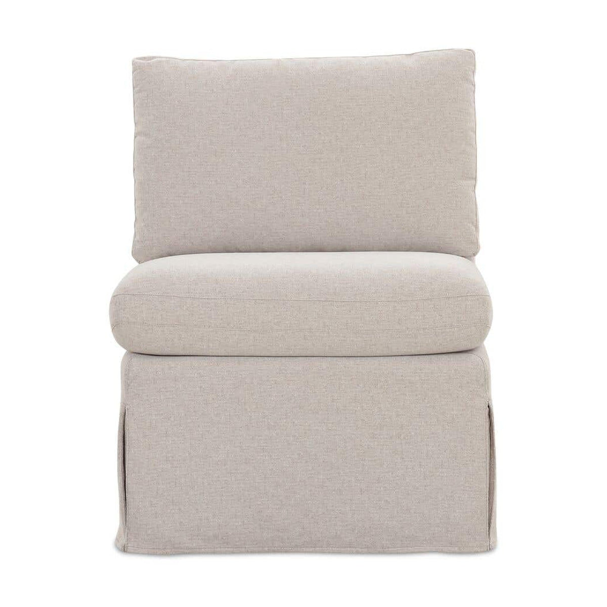 Fable Slipcover Dining Slipper Chair Beige by Moe's Home Collection