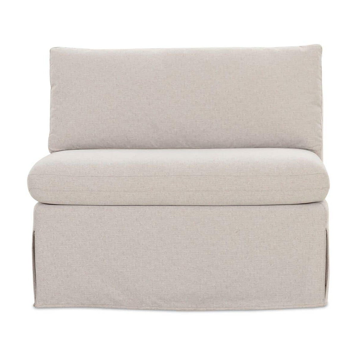 Fable Slipcover Dining Chair and Half Beige by Moe's Home Collection