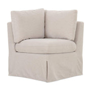 Fable Slipcover Dining Corner Chair Beige by Moe's Home Collection