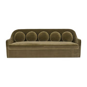 Rialto Sofa Dark Green Faux Mohair by Moe's Home Collection