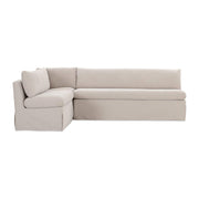 Fable Slipcover Dining Banquette L-Shape Beige 100.5 in. by Moe's Home Collection