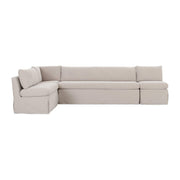 Fable Slipcover Dining Banquette L-Shape Beige 125.5 in. by Moe's Home Collection