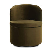 Dane Swivel Dining Chair Faux Green Mohair by Moe's Home Collection