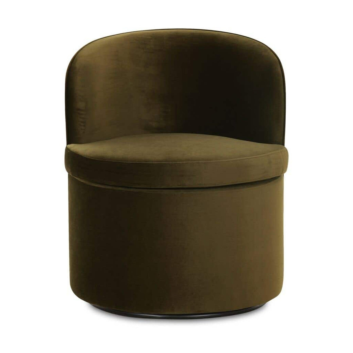 Dane Swivel Dining Chair Faux Green Mohair by Moe's Home Collection