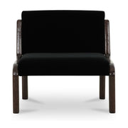 Edie Accent Chair Black Faux Mohair by Moe's Home Collection