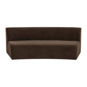 Naomi Concave Sofa Dark Brown by Moe's Home Collection