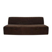 Naomi Convex Sofa Dark Brown by Moe's Home Collection