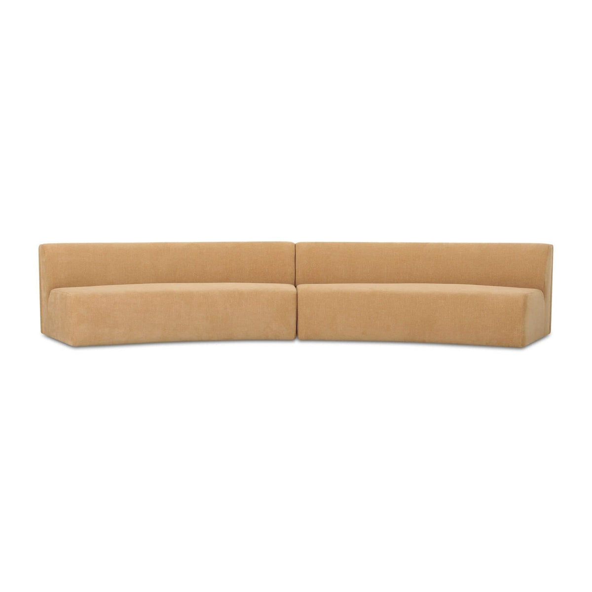 Naomi 2 Piece Concave Modular Sectional Golden Yellow by Moe's Home Collection
