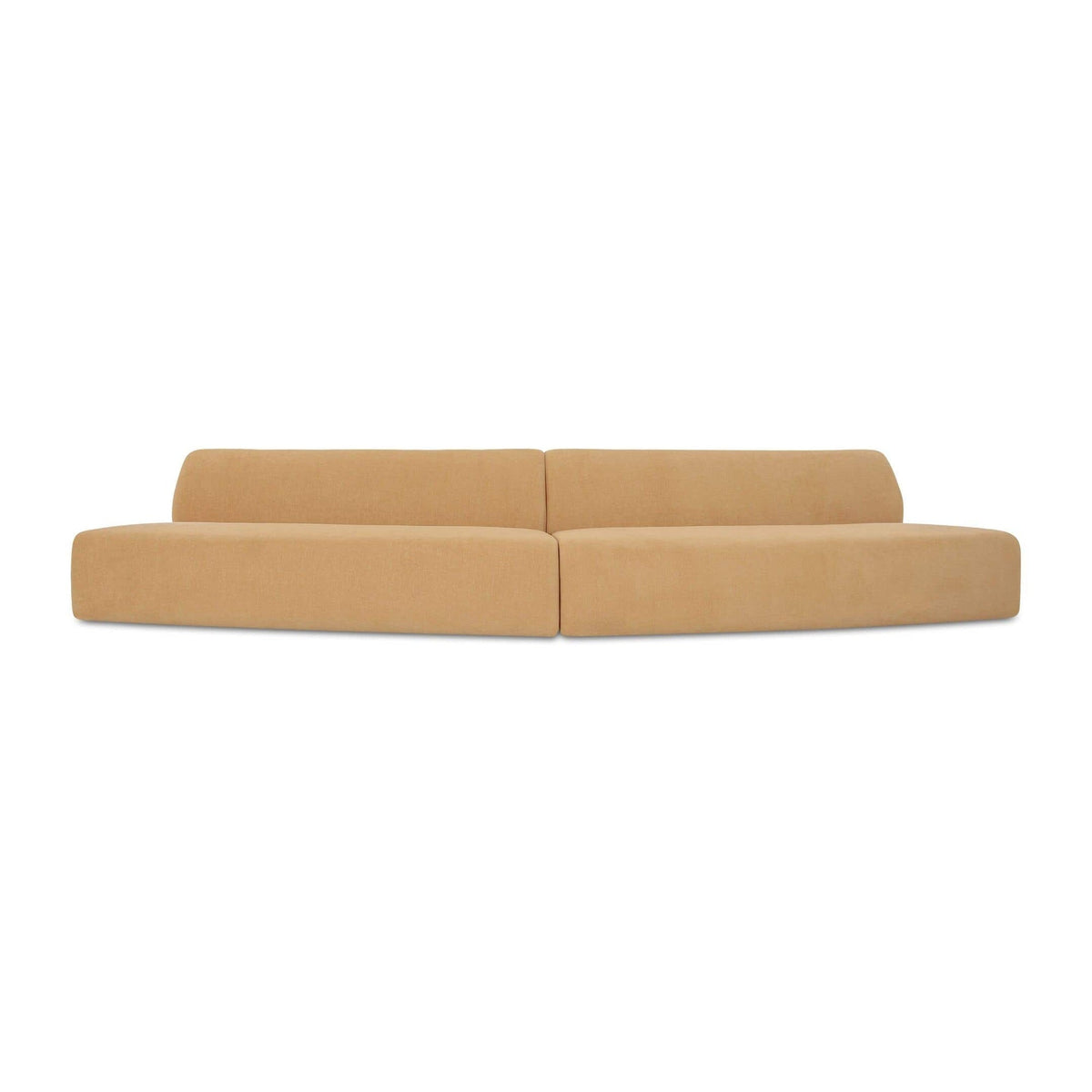 Naomi 2 Piece Convex Modular Sectional Golden Yellow by Moe's Home Collection