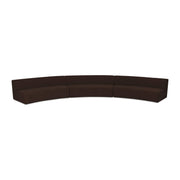 Naomi 3 Piece Concave Modular Sectional Dark Brown by Moe's Home Collection