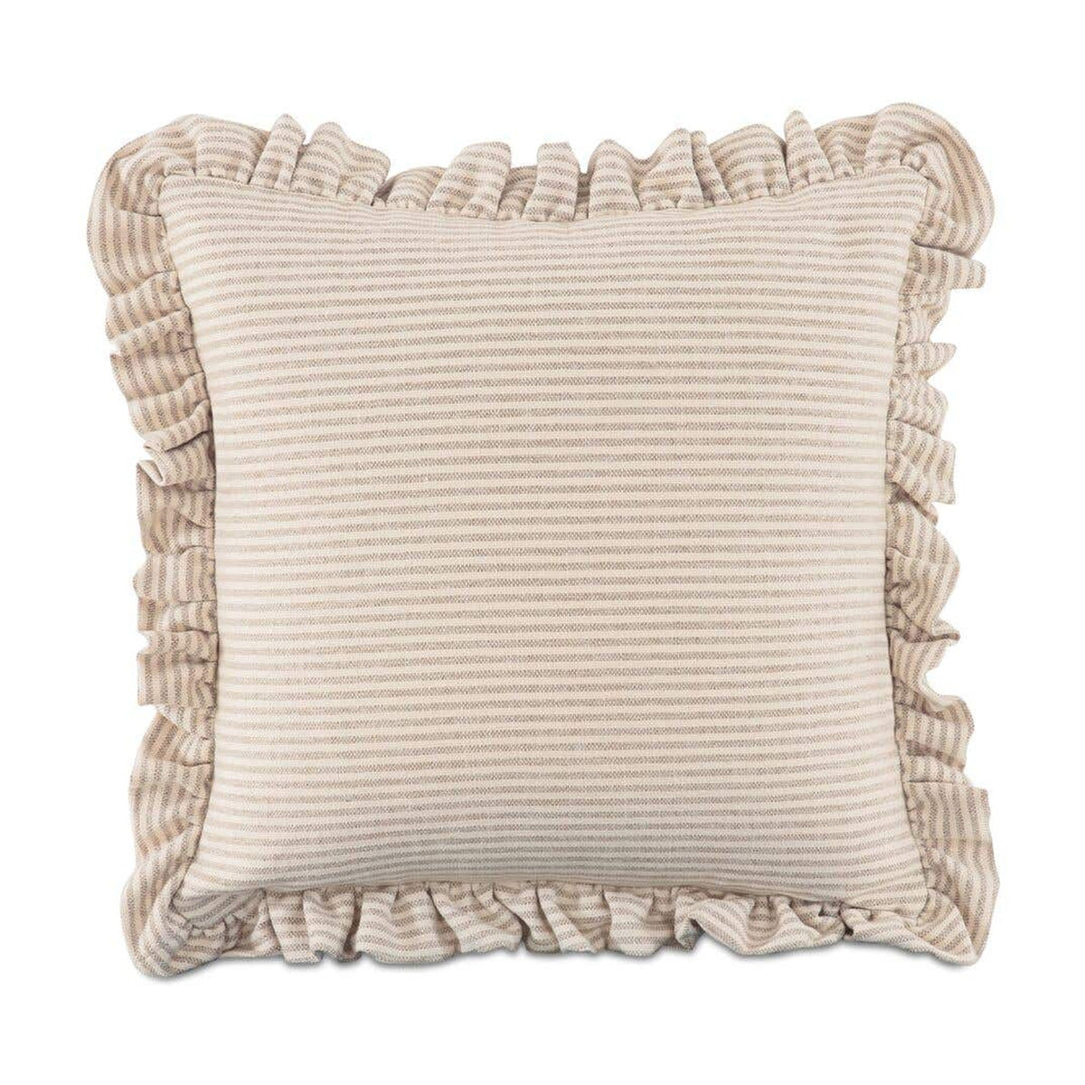 Betty 25 Inch Cushion Beige Stripe by Moe's Home Collection