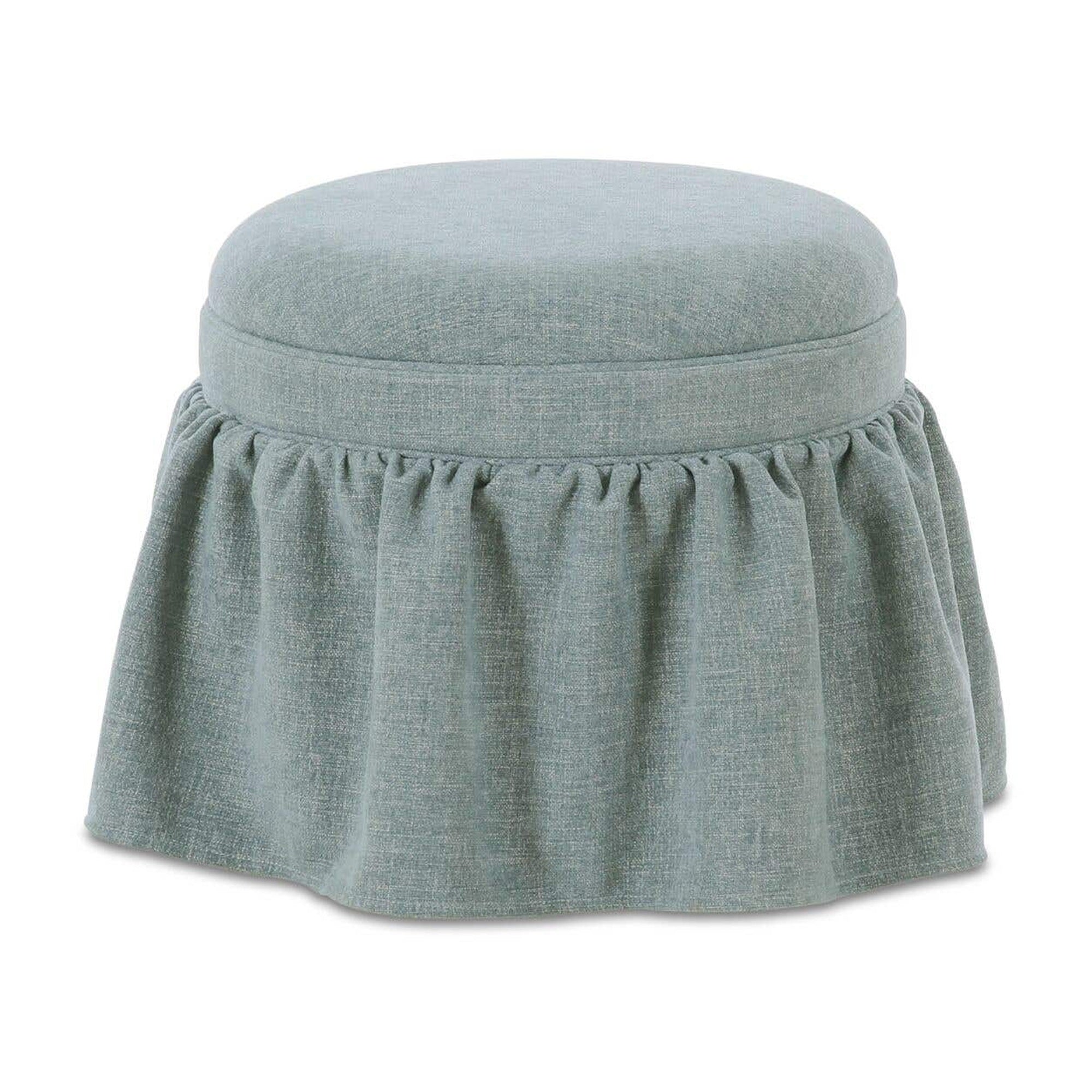 Heidi Storage Ottoman Light Blue by Moe's Home Collection
