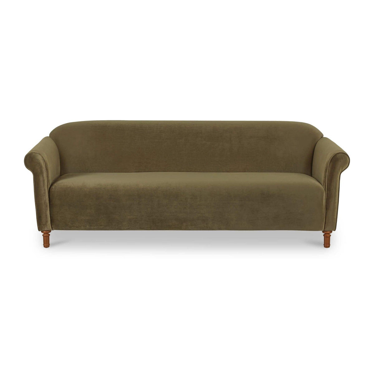 Harmony Sofa Dark Green Faux Mohair by Moe's Home Collection