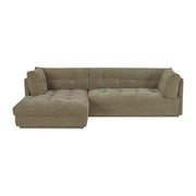 Mischa Left Sectional Sage Green by Moe's Home Collection