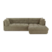 Mischa Right Sectional Sage Green by Moe's Home Collection