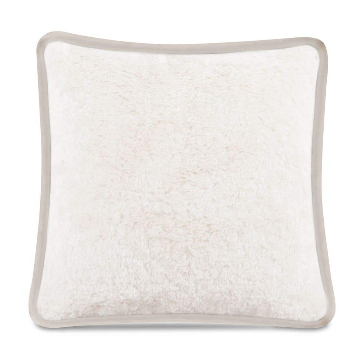 Carr 20In Cushion Faux Fur Cream by Moe's Home Collection