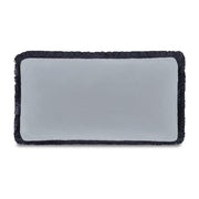Yasmin Lumbar Cushion Light Blue Faux Mohair by Moe's Home Collection