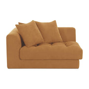 Davie Left Arm Facing Chair Golden Yellow by Moe's Home Collection