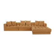 Davie Lounge Modular Sectional Golden Yellow by Moe's Home Collection