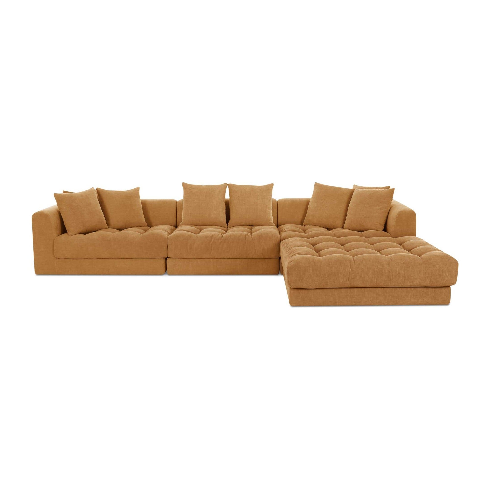 Davie Lounge Modular Sectional Golden Yellow by Moe's Home Collection