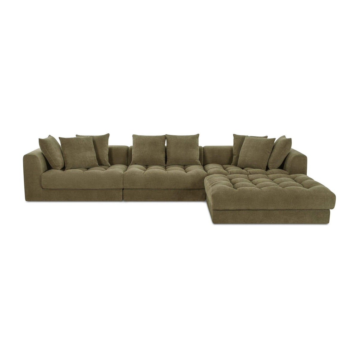 Davie Lounge Modular Sectional Olive by Moe's Home Collection