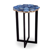 Azul Agate Accent Table Blue by Moe's Home Collection