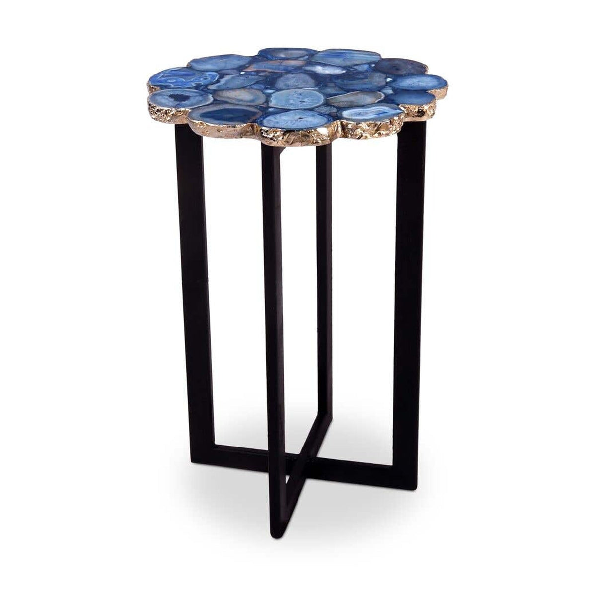 Azul Agate Accent Table Blue by Moe's Home Collection