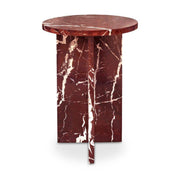Grace Accent Table Rosso Levante Marble by Moe's Home Collection