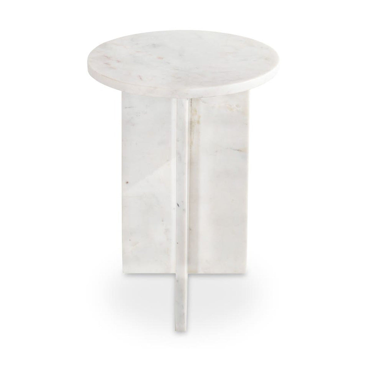 Grace Accent Table White Marble by Moe's Home Collection
