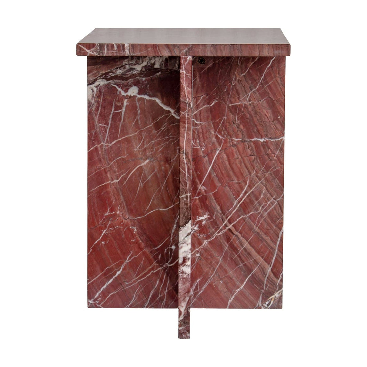 Blair Accent Table Rosso Levanto Marble by Moe's Home Collection