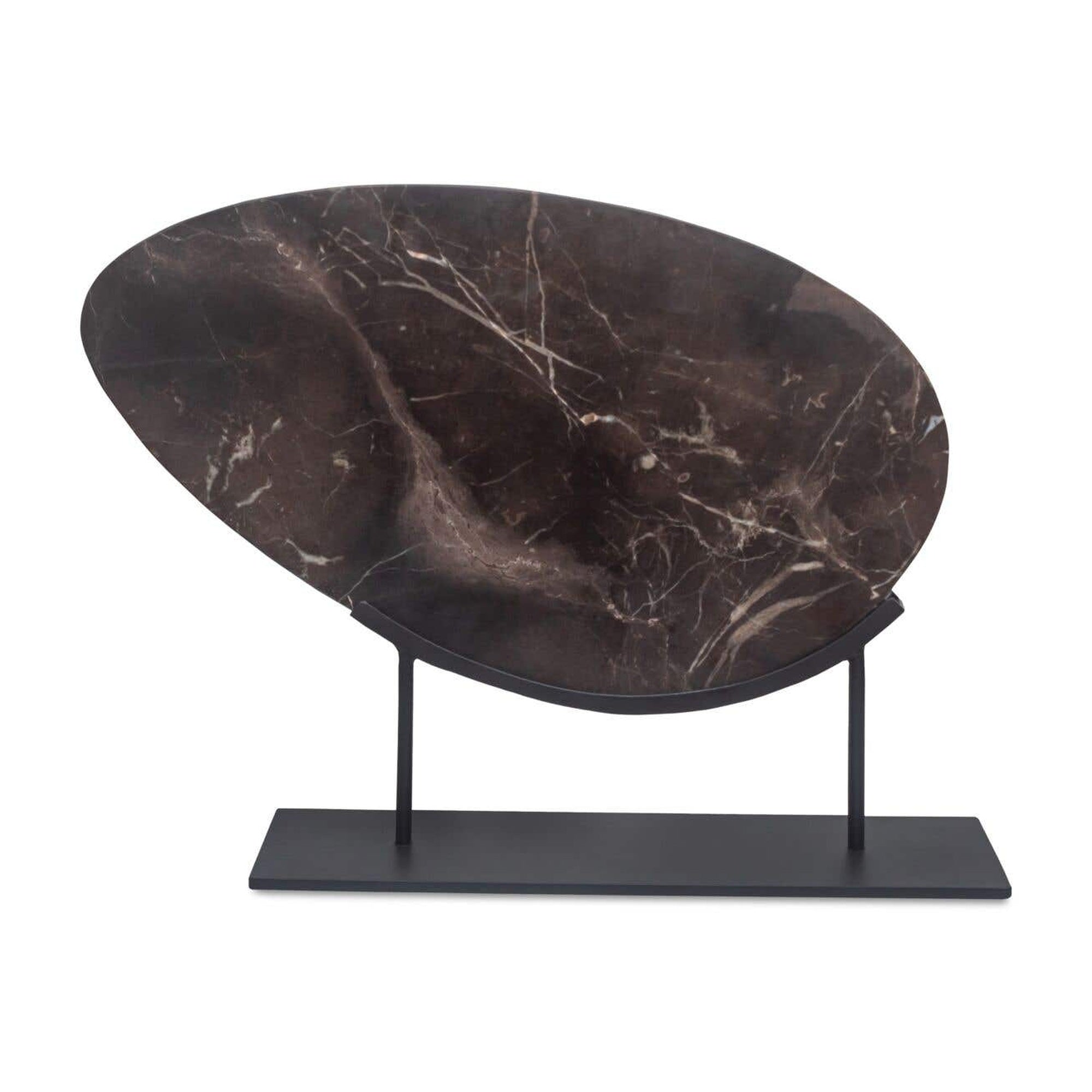Galen Sculpture Saint Laurent Brown Marble by Moe's Home Collection