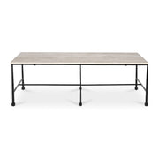 River Coffee Table Botticino Marble by Moe's Home Collection