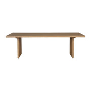 Koshi Dining Table Sandblasted Amber Oak by Moe's Home Collection