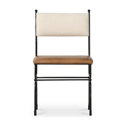 Posta Dining Chair Brown Leather by Moe's Home Collection