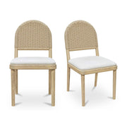 Claire Dining Chair Natural-Set of Two by Moe's Home Collection