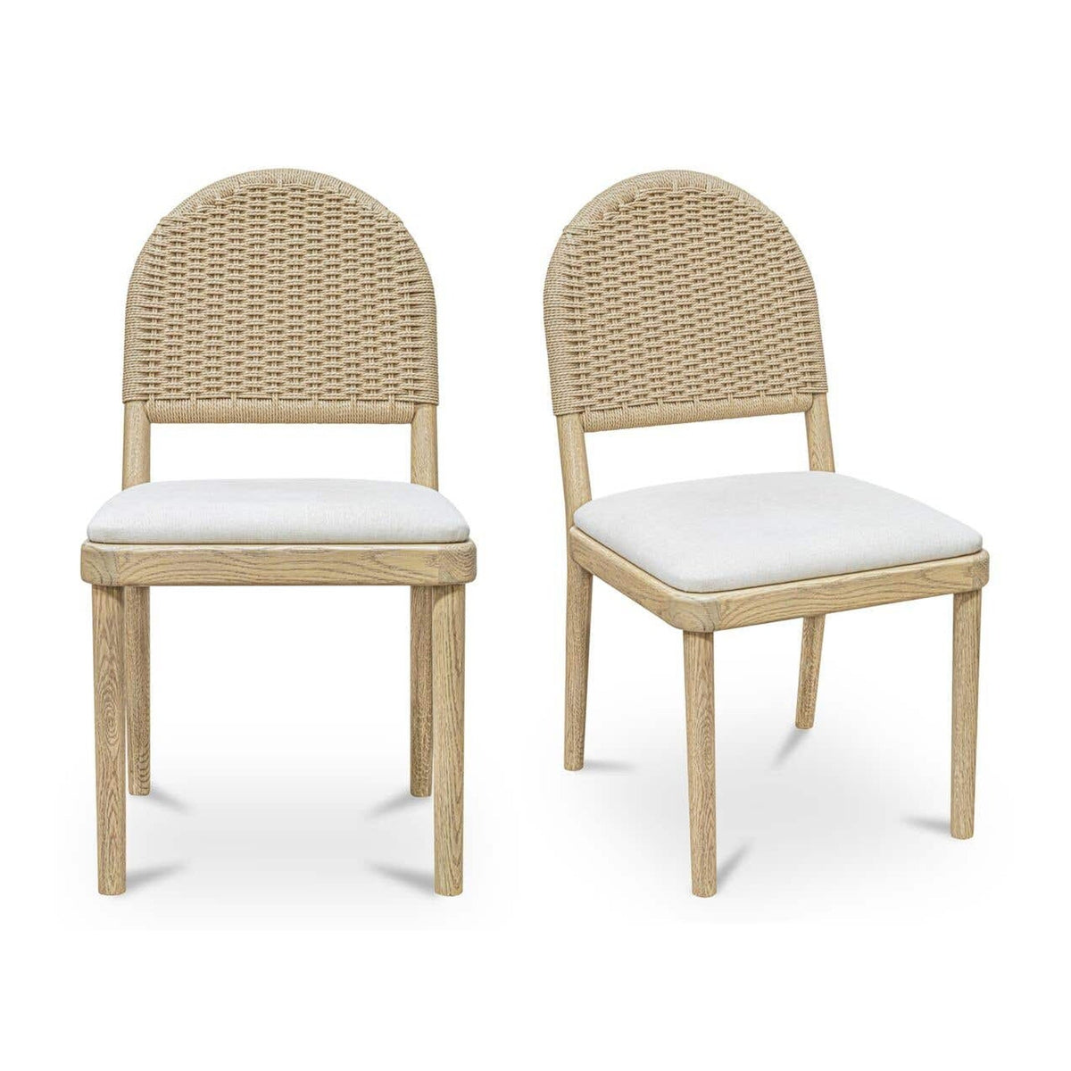 Claire Dining Chair Natural-Set of Two by Moe's Home Collection
