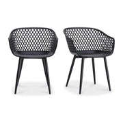 Piazza Outdoor Chair Black - Set Of Two by Moe's Home Collection