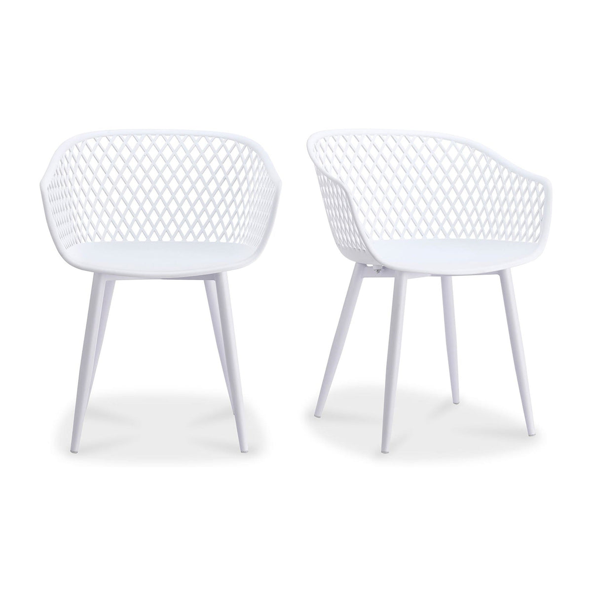 Piazza Outdoor Chair White - Set Of Two by Moe's Home Collection