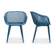 Piazza Outdoor Chair Blue - Set Of Two by Moe's Home Collection