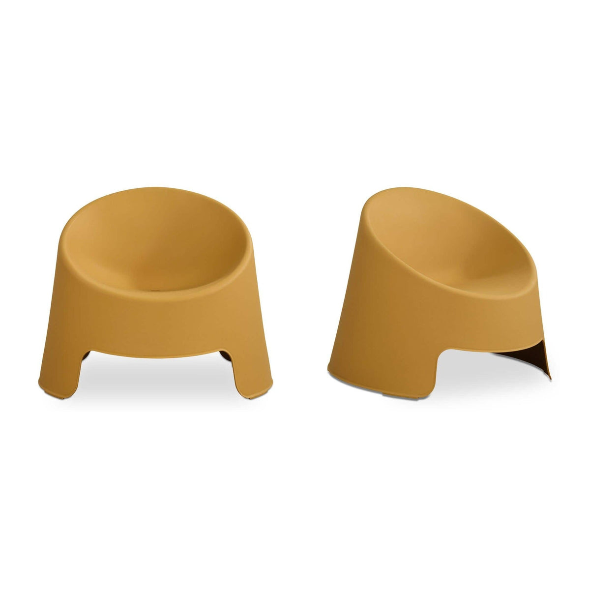 Nolla Outdoor Accent Chair Set of Two Yellow by Moe's Home Collection