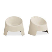 Nolla Outdoor Accent Chair Set of Two Light Grey by Moe's Home Collection