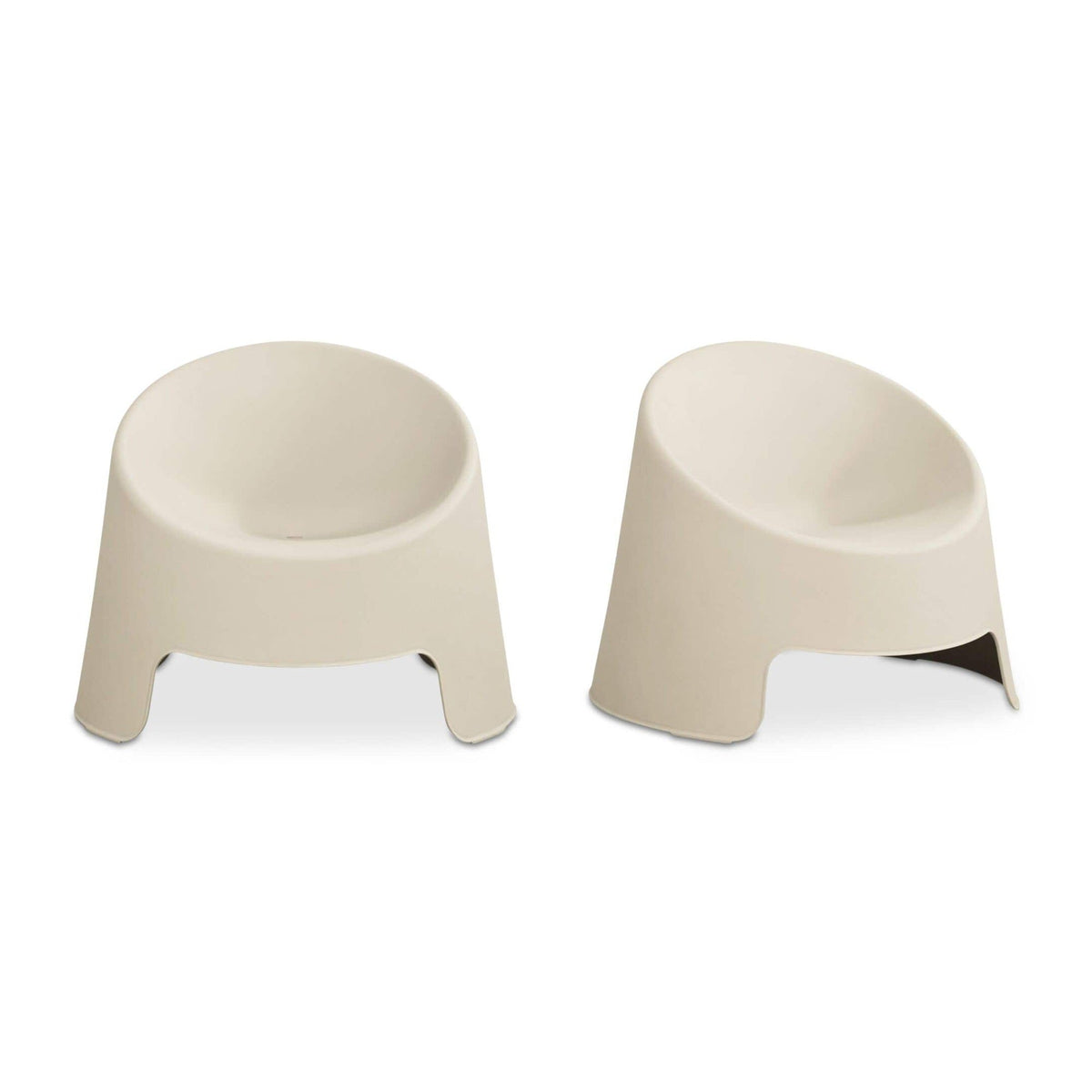 Nolla Outdoor Accent Chair Set of Two Light Grey by Moe's Home Collection