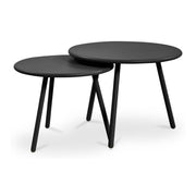 Kari Outdoor Nesting Coffee Table Black by Moe's Home Collection