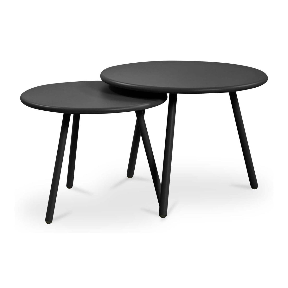 Kari Outdoor Nesting Coffee Table Black by Moe's Home Collection