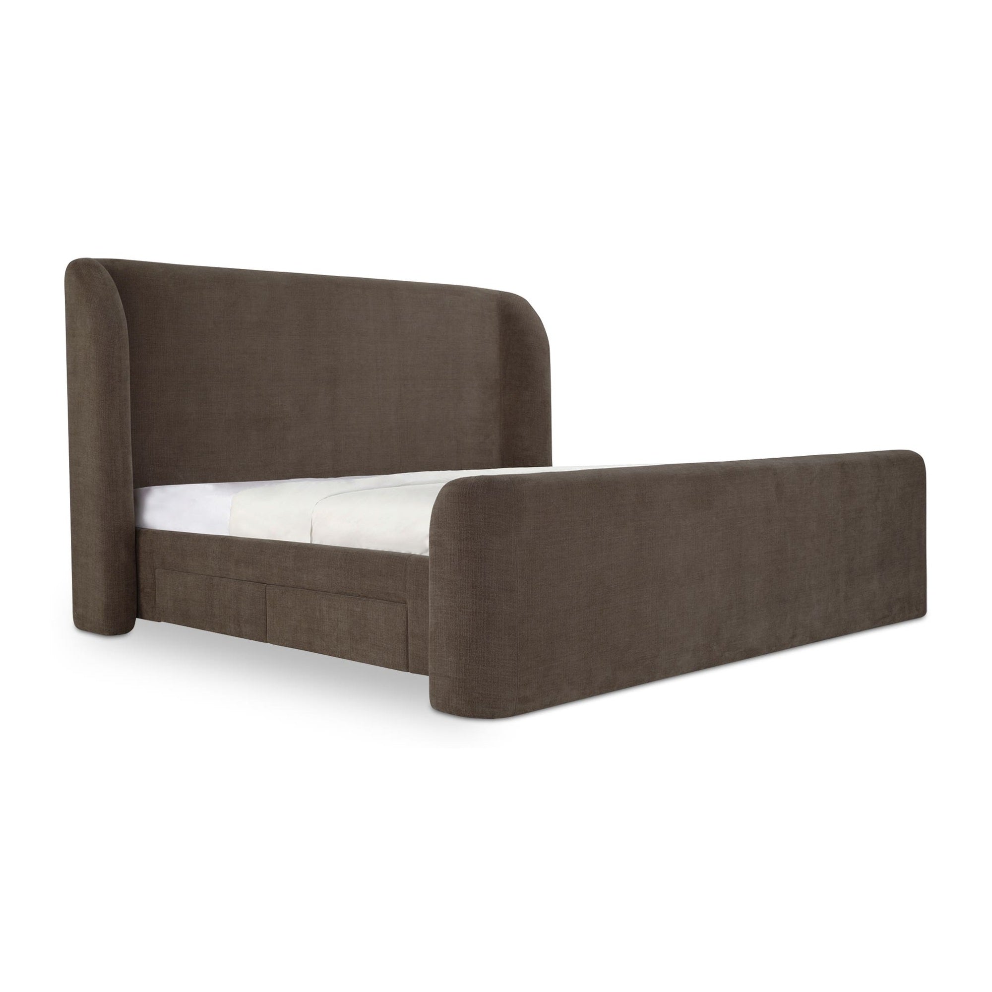 Sophia Queen Storage Bed Brown by Moe's Home Collection