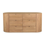 Theo 6 Drawer Dresser Natural by Moe's Home Collection
