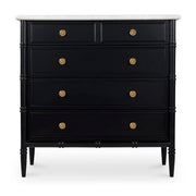 Eleanor 5 Drawer Chest Black by Moe's Home Collection
