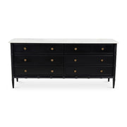 Eleanor 6 Drawer Dresser Black by Moe's Home Collection