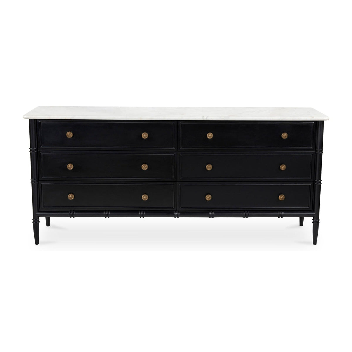 Eleanor 6 Drawer Dresser Black by Moe's Home Collection