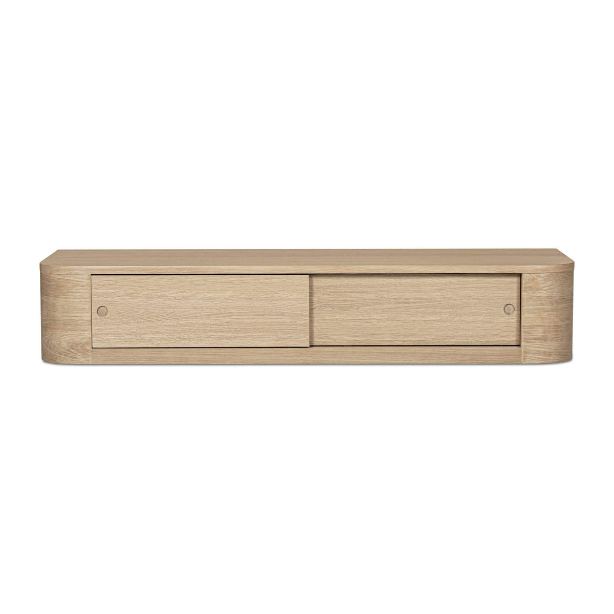 Round Off Floating Console Table Natural by Moe's Home Collection